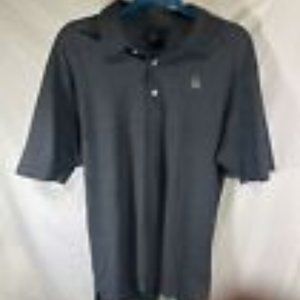 Dunning Golf Polo Shirt Men's Size Large Charcoal Short Sleeve Golf Active